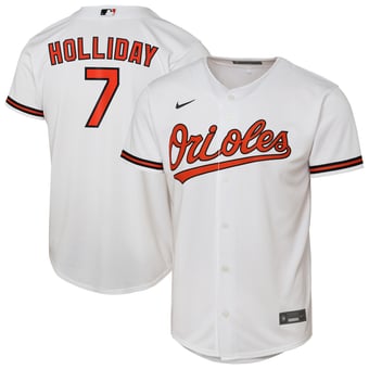 Youth Nike Jackson Holliday White Baltimore Orioles Home Replica Jersey