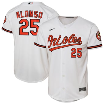 Youth Nike Pete Alonso White Baltimore Orioles Home Limited Jersey