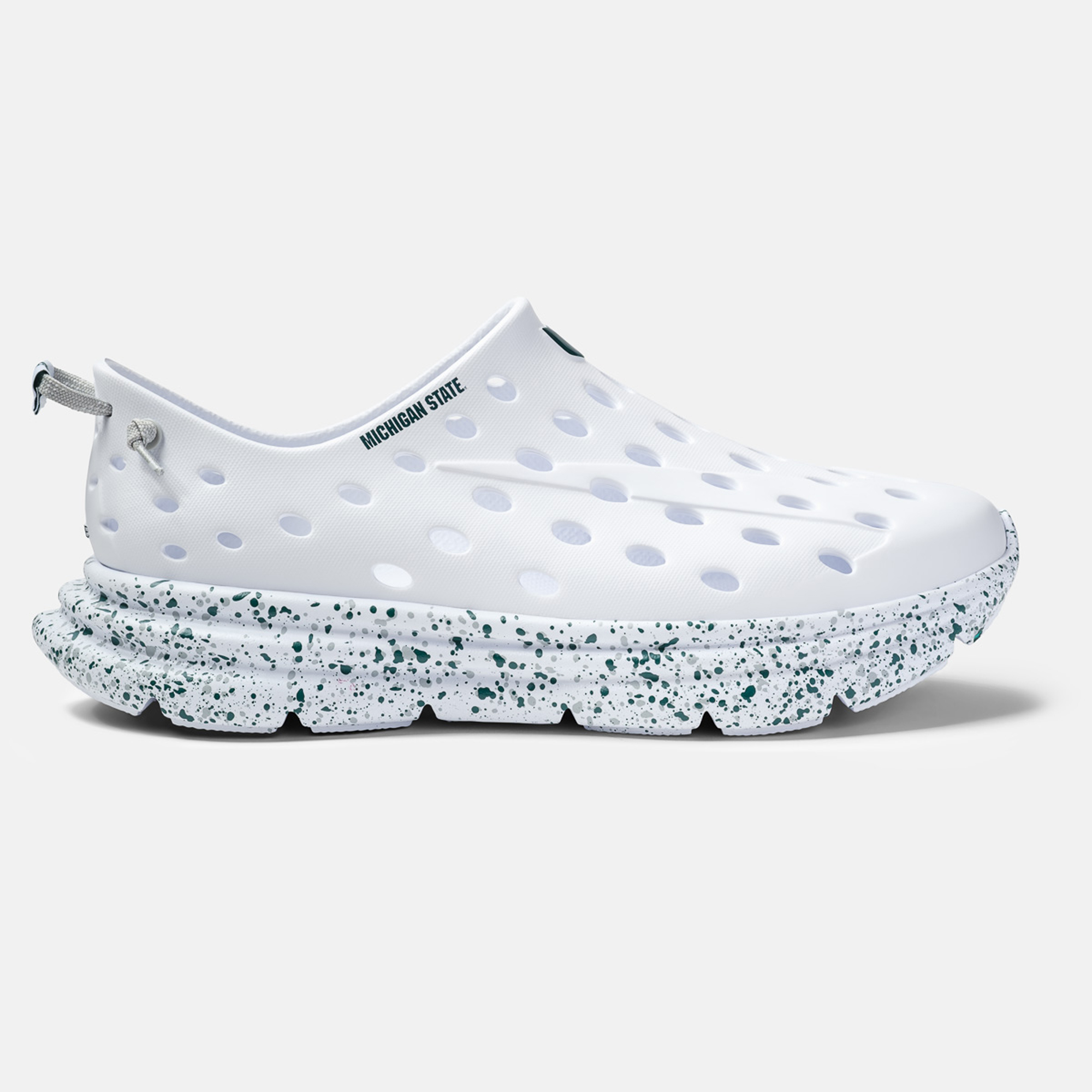 Unisex Kane Footwear  White Michigan State Spartans Speckle Shoe