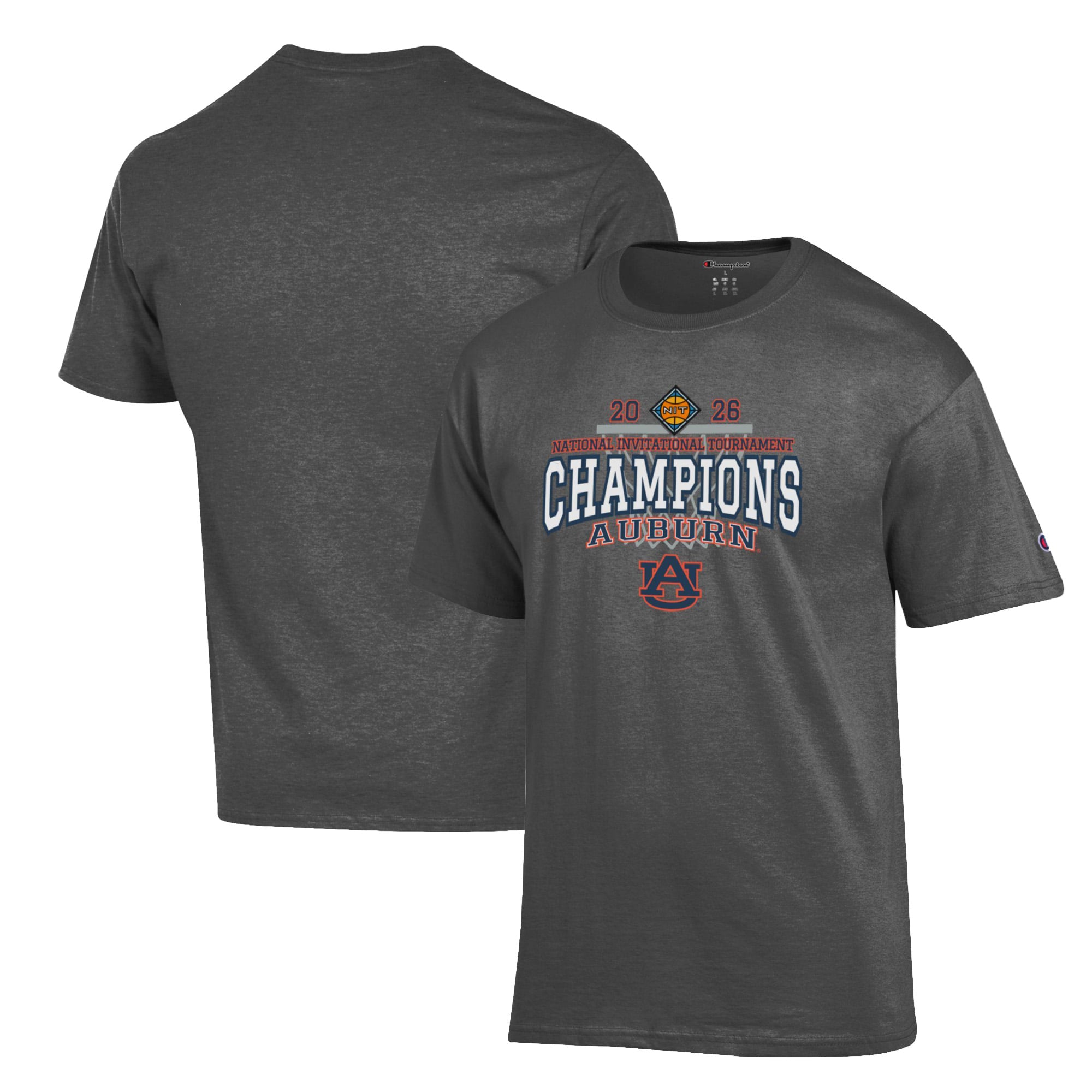 Unisex Champion Gray Auburn Tigers 2026 NIT Champions T-Shirt