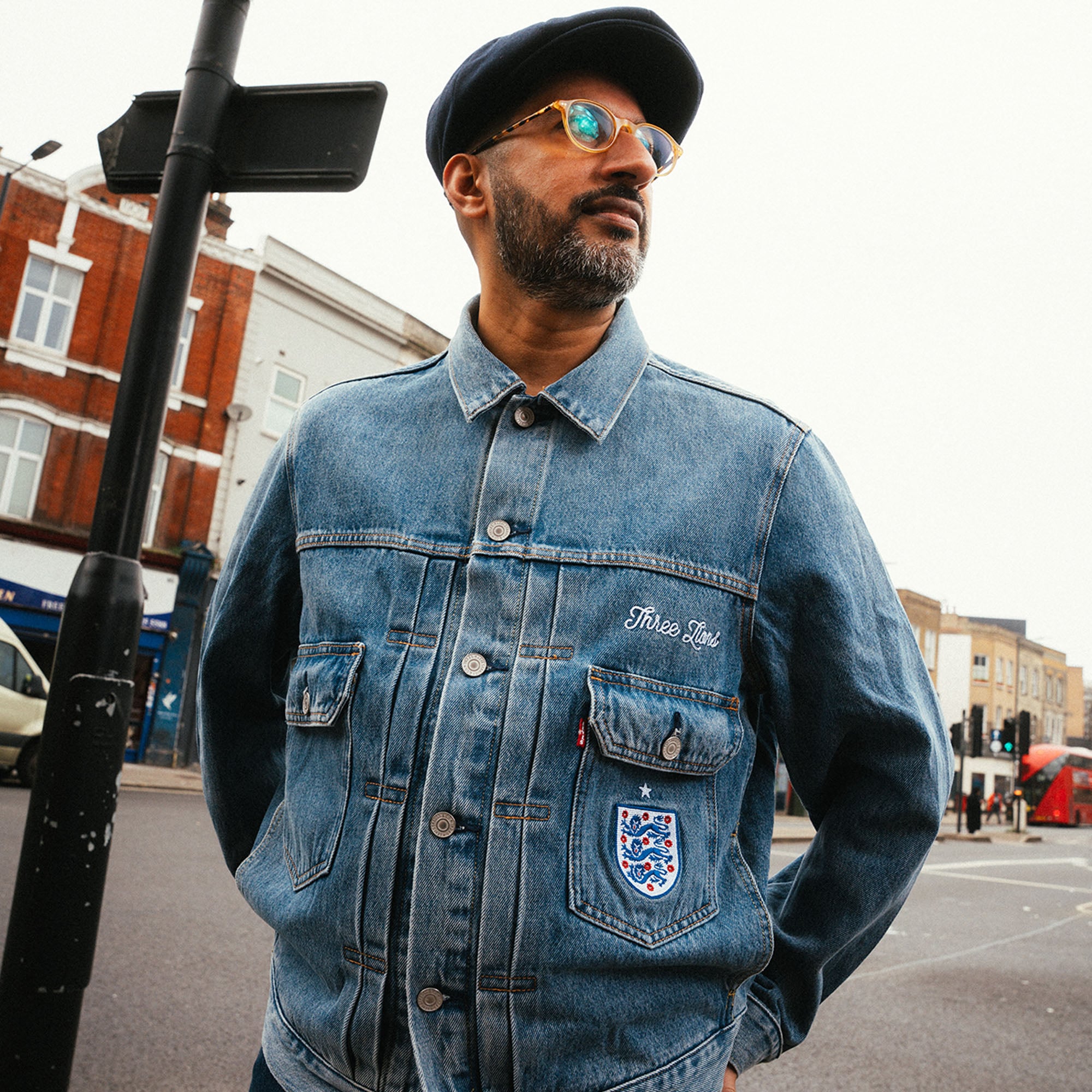 England x Levi's Type II Denim Jacket - Blue