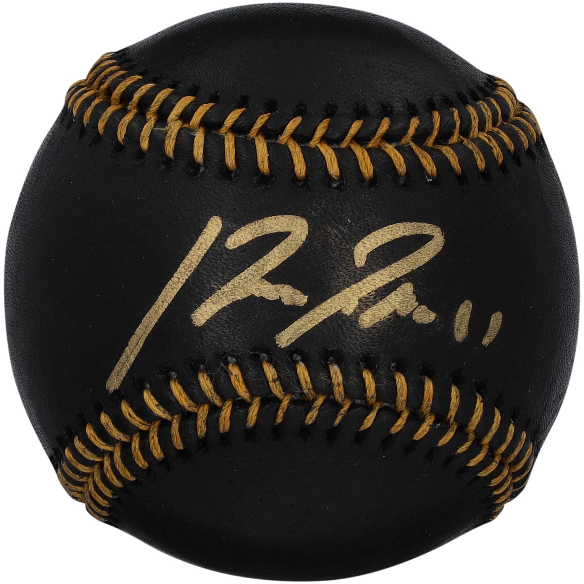 Jose Ramirez Cleveland Guardians Autographed Black Leather Baseball
