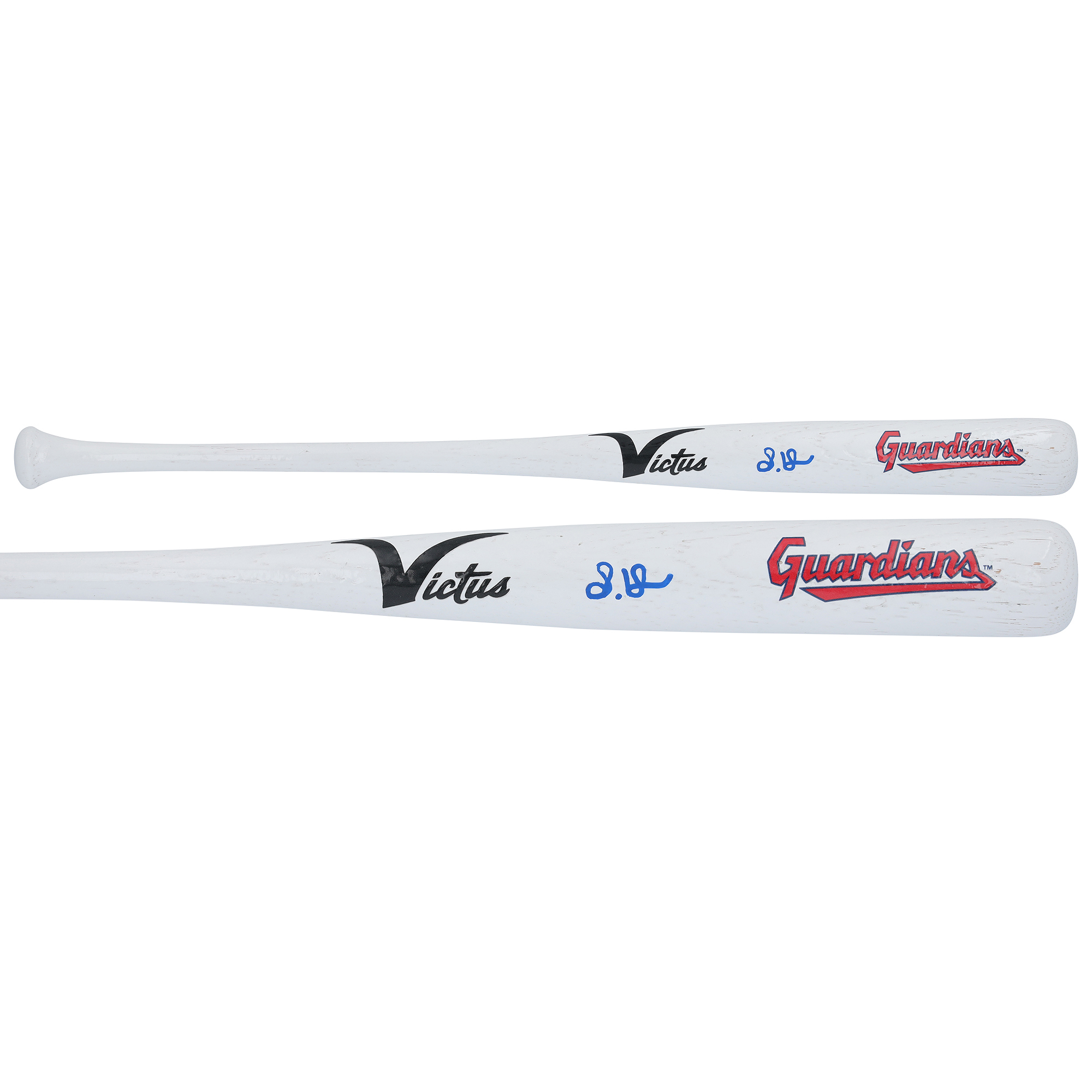 Steven Kwan Cleveland Guardians Autographed Victus Team ID Bat