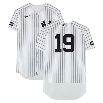 Ryan McMahon New York Yankees Game-Used #19 White Pinstripe Jersey vs. Miami Marlins on April 3, 2026