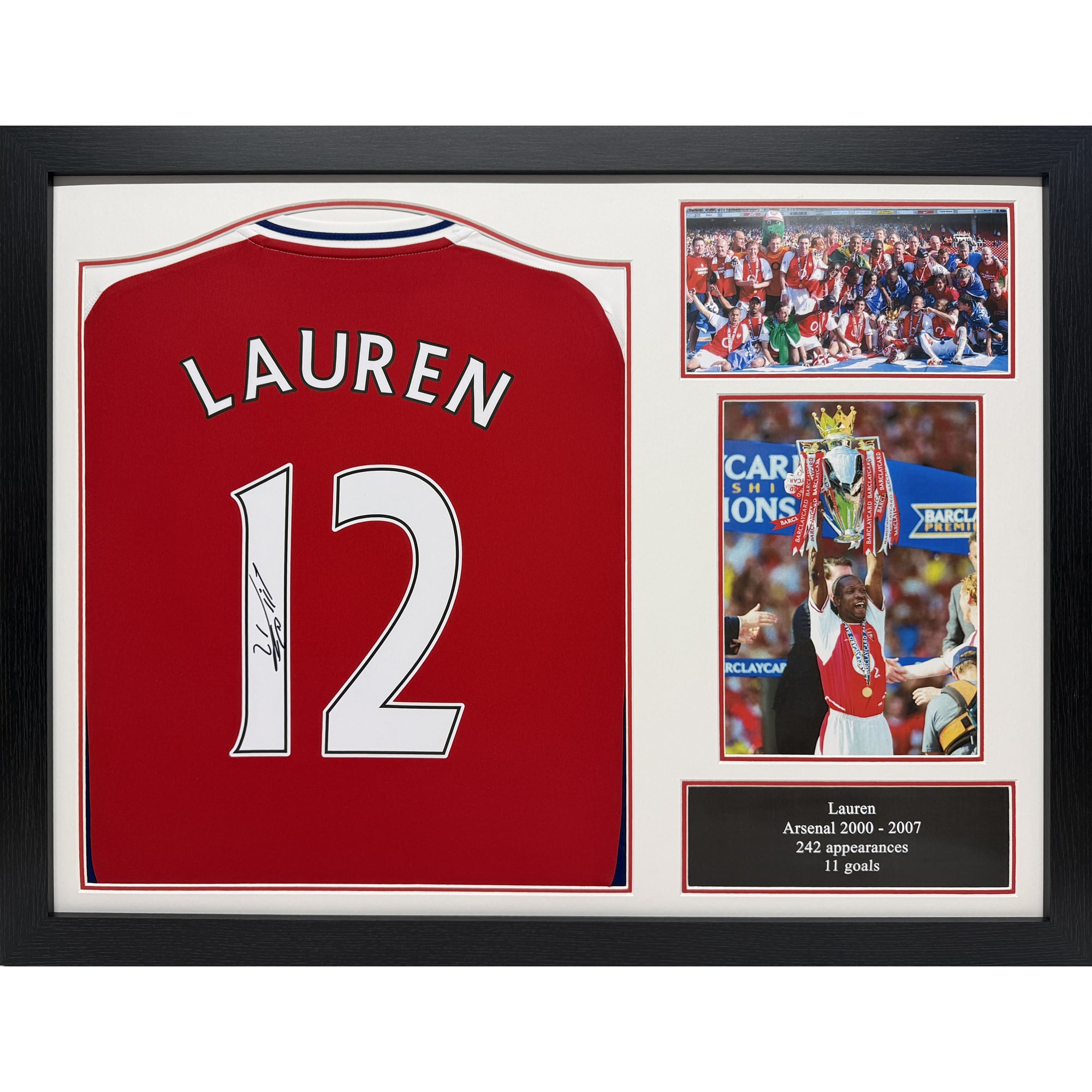 Arsenal Lauren Signed Shirt Framed