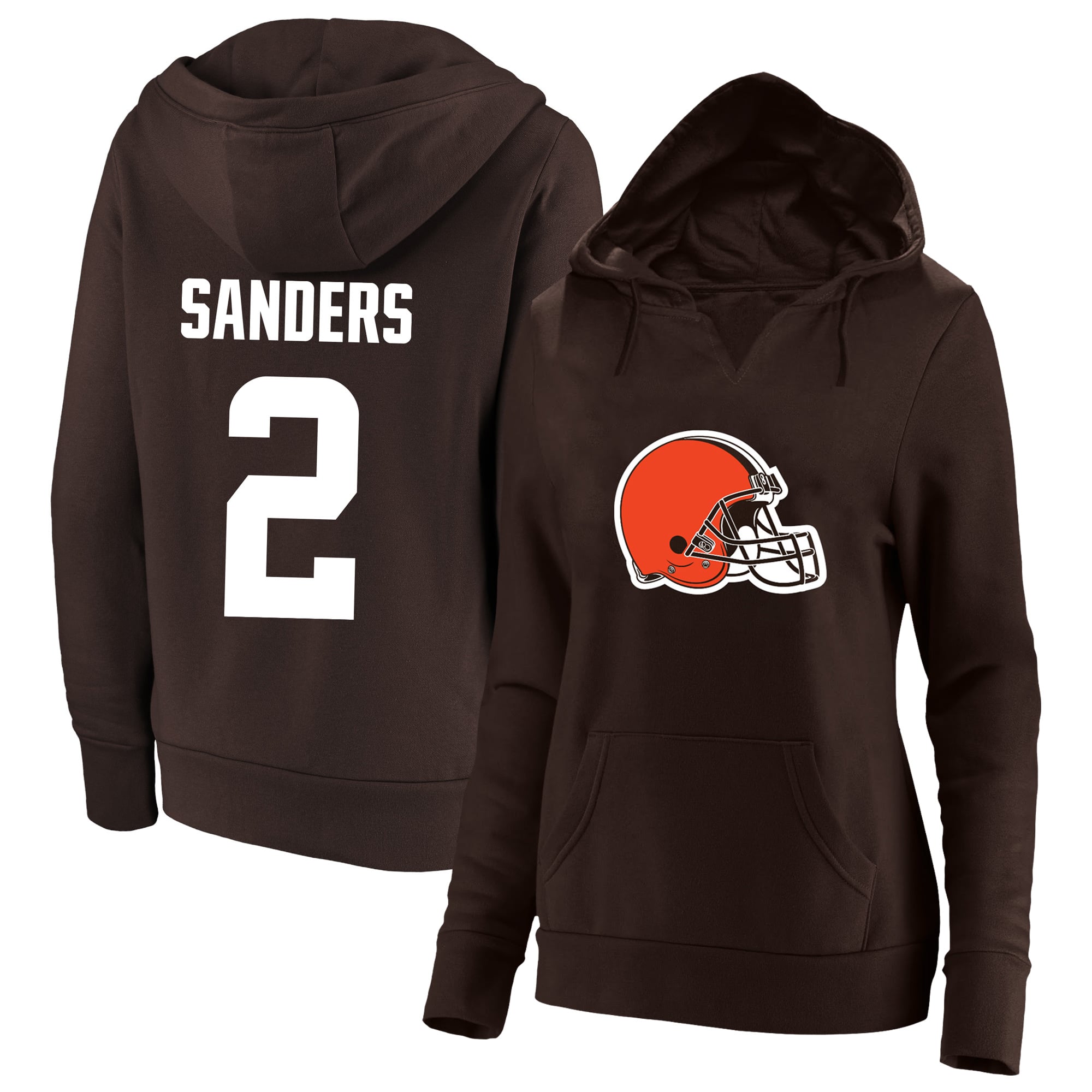 Women’s Fanatics Shedeur Sanders Brown Cleveland Browns Plus Size Player Name & Number Notch Neck Hoodie Women’s Fanatics Shedeur Sanders Brown Cleveland Browns Plus Size Player Name & Number Notch Neck Hoodie