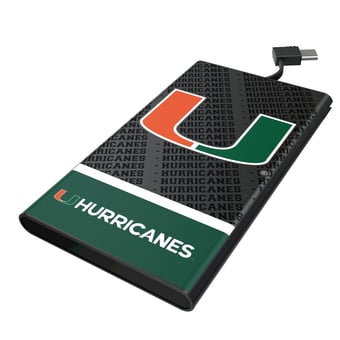 Keyscaper Miami Hurricanes Endzone Plus 5000mAh Flat Powerbank