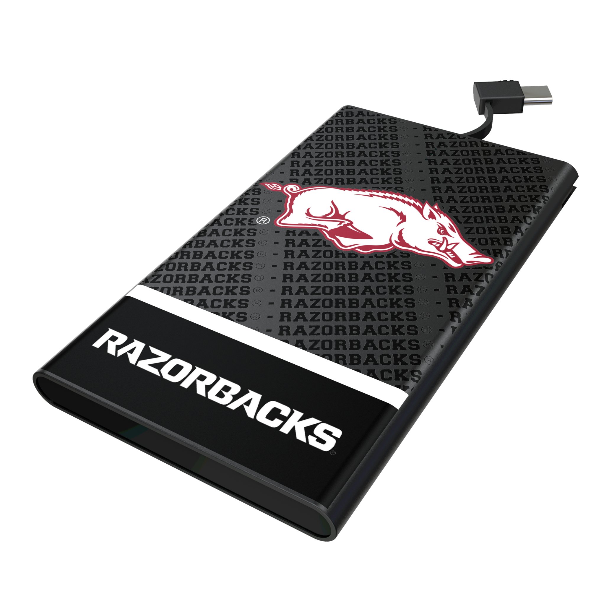 Keyscaper Arkansas Razorbacks Endzone Plus 5000mAh Flat Powerbank Keyscaper Arkansas Razorbacks Endzone Plus 5000mAh Flat Powerbank