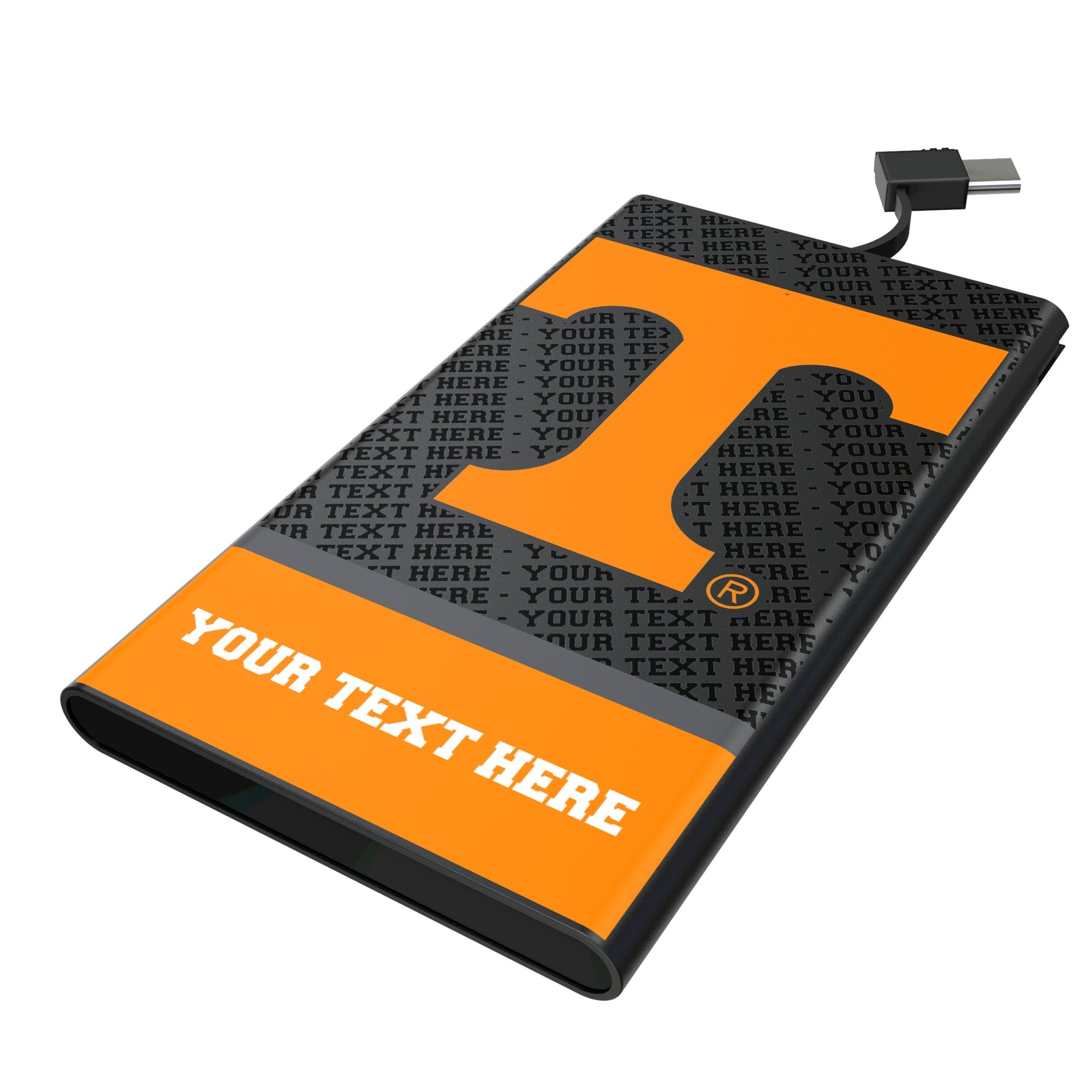 Keyscaper Tennessee Volunteers Personalized Endzone Plus 5000mAh Flat Powerbank