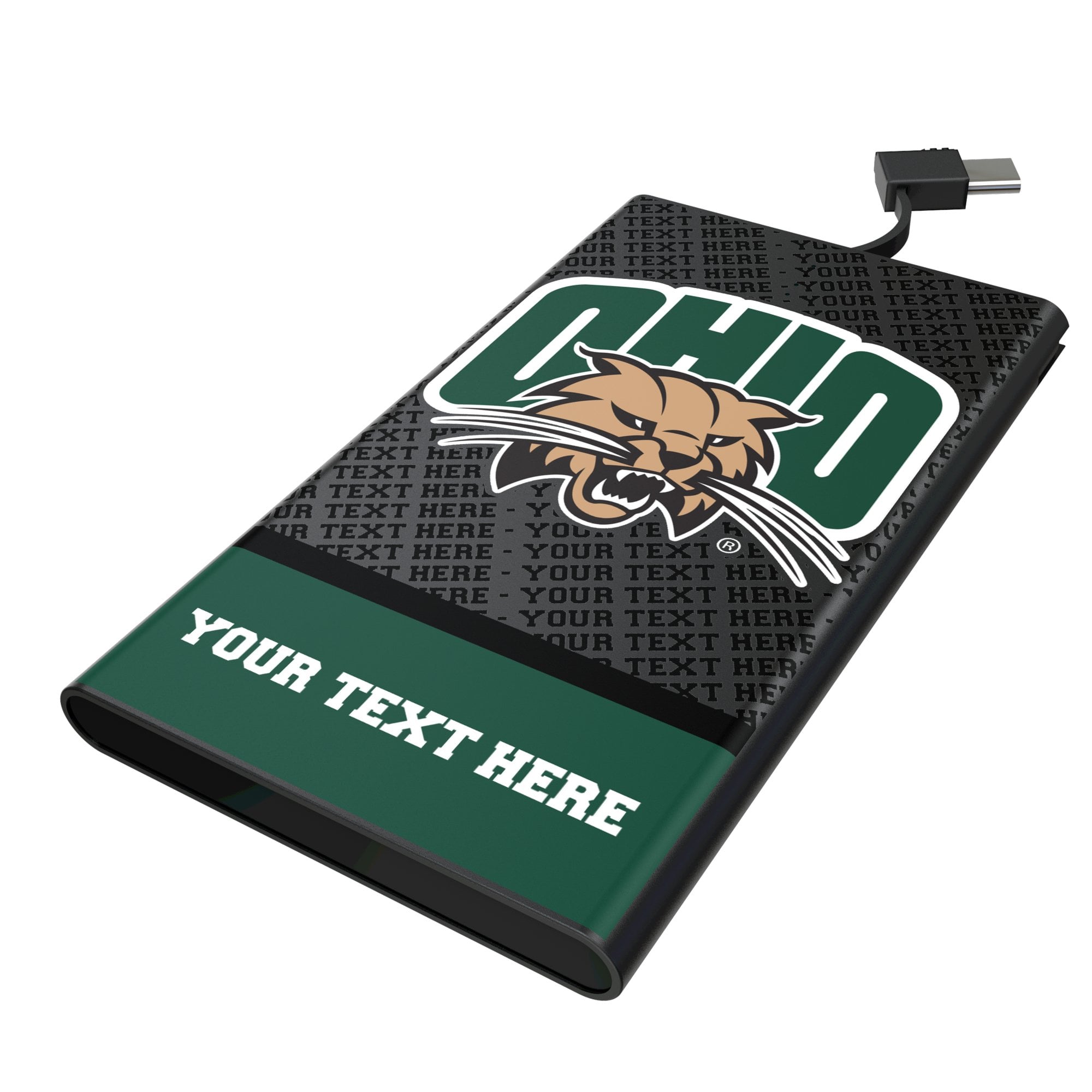 Keyscaper Ohio Bobcats Personalized Endzone Plus 5000mAh Flat Powerbank