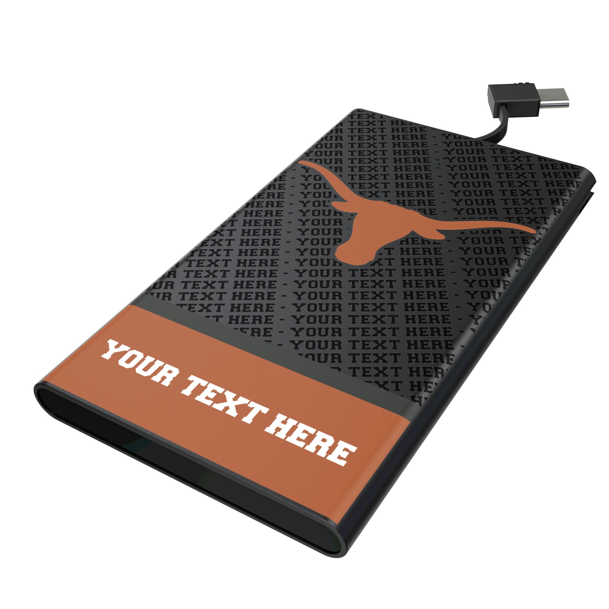 Keyscaper Texas Longhorns Personalized Endzone Plus 5000mAh Flat Powerbank