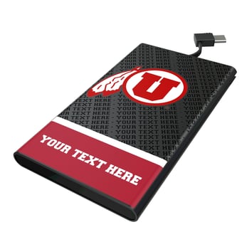 Keyscaper Utah Utes Personalized Endzone Plus 5000mAh Flat Powerbank