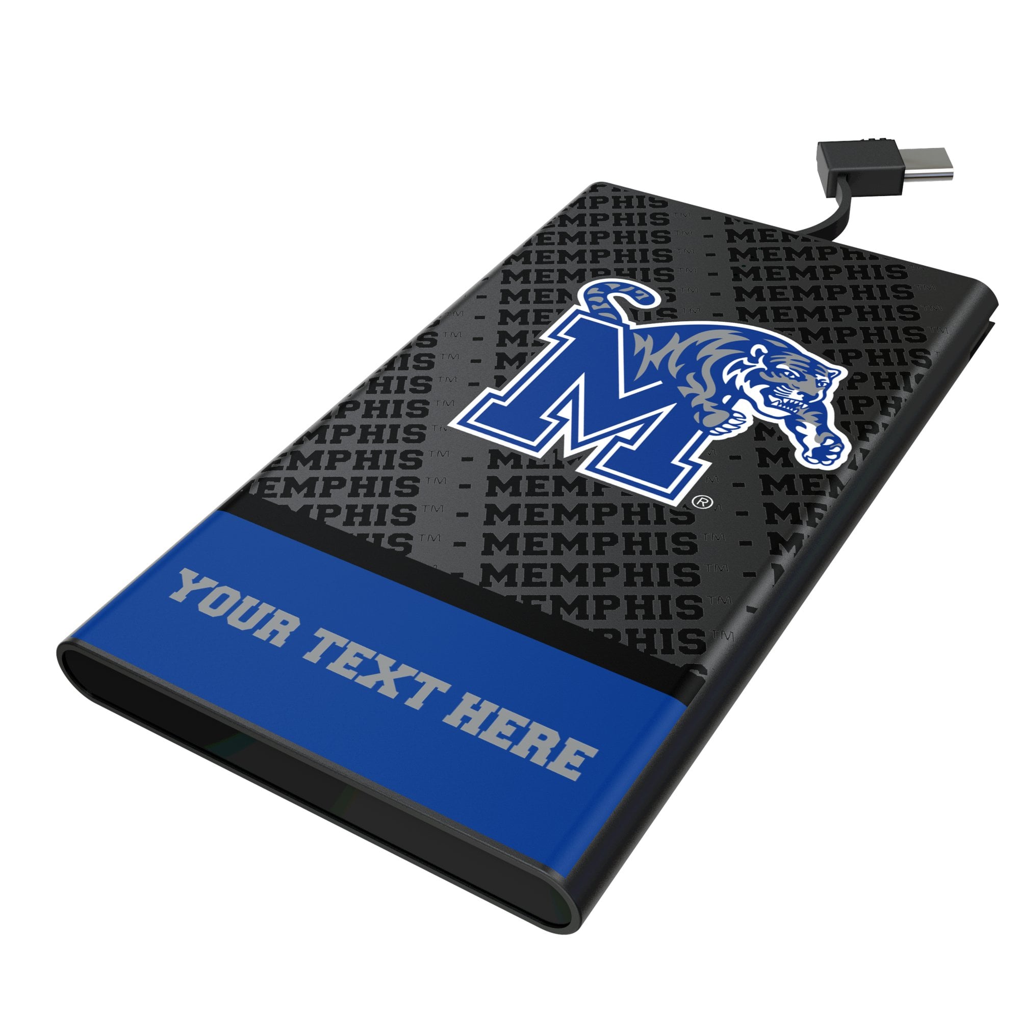 Keyscaper Memphis Tigers Personalized Endzone Plus 5000mAh Flat Powerbank