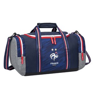 Sac de sport France 50 x 26 x 26 cm - 1 compartiment, 3 poches - Bleu, vue 3