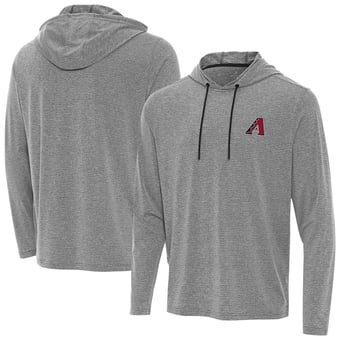Men's Antigua Heather Black Arizona Diamondbacks Changeover Hoodie