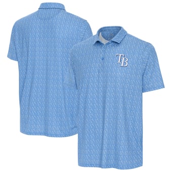 Men's Antigua Powder Blue Tampa Bay Rays Botanic Polo