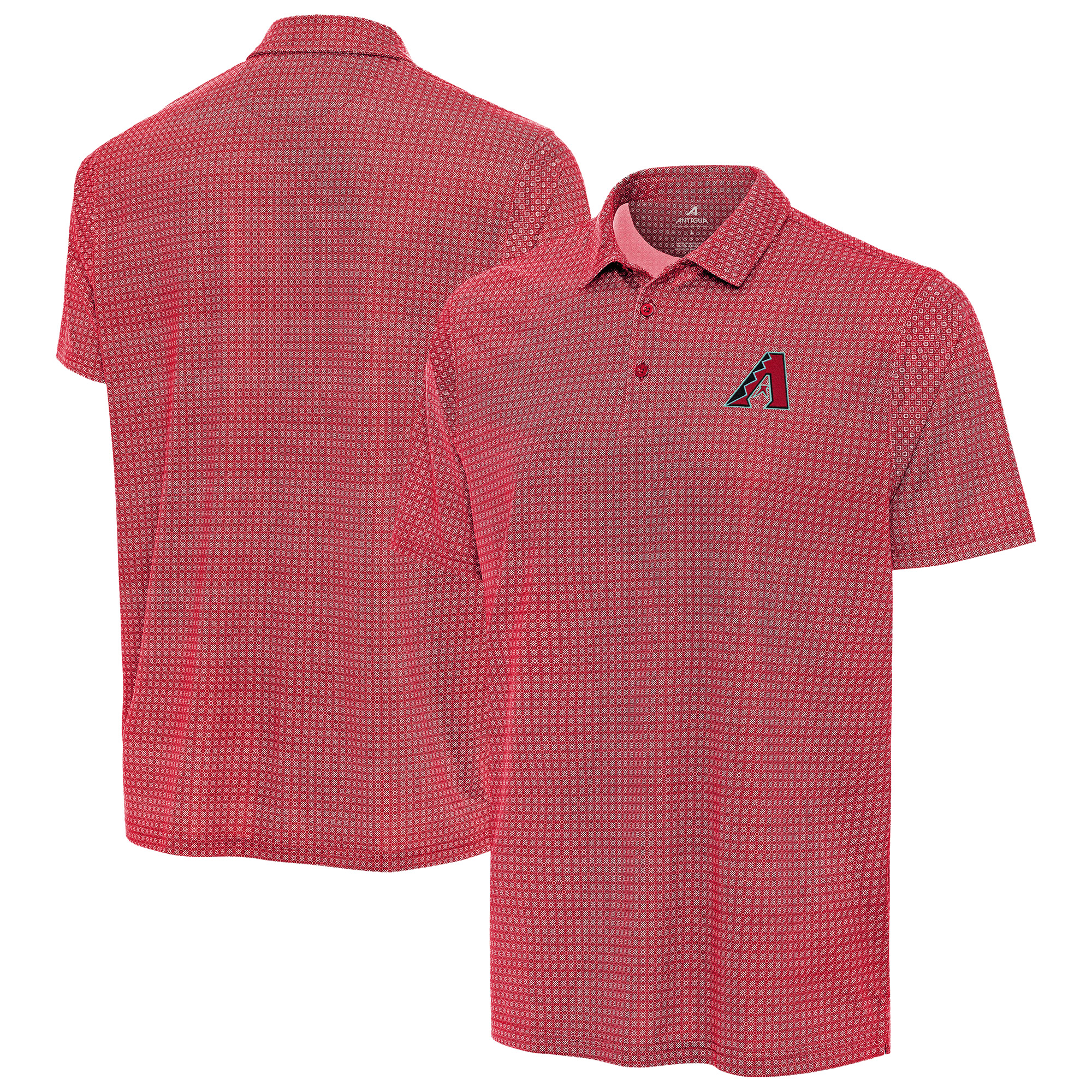 Men's Antigua Red Arizona Diamondbacks Mosaic Polo