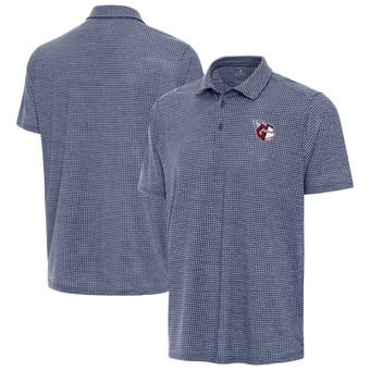 Men's Antigua Heather Navy Cleveland Guardians Replica Polo