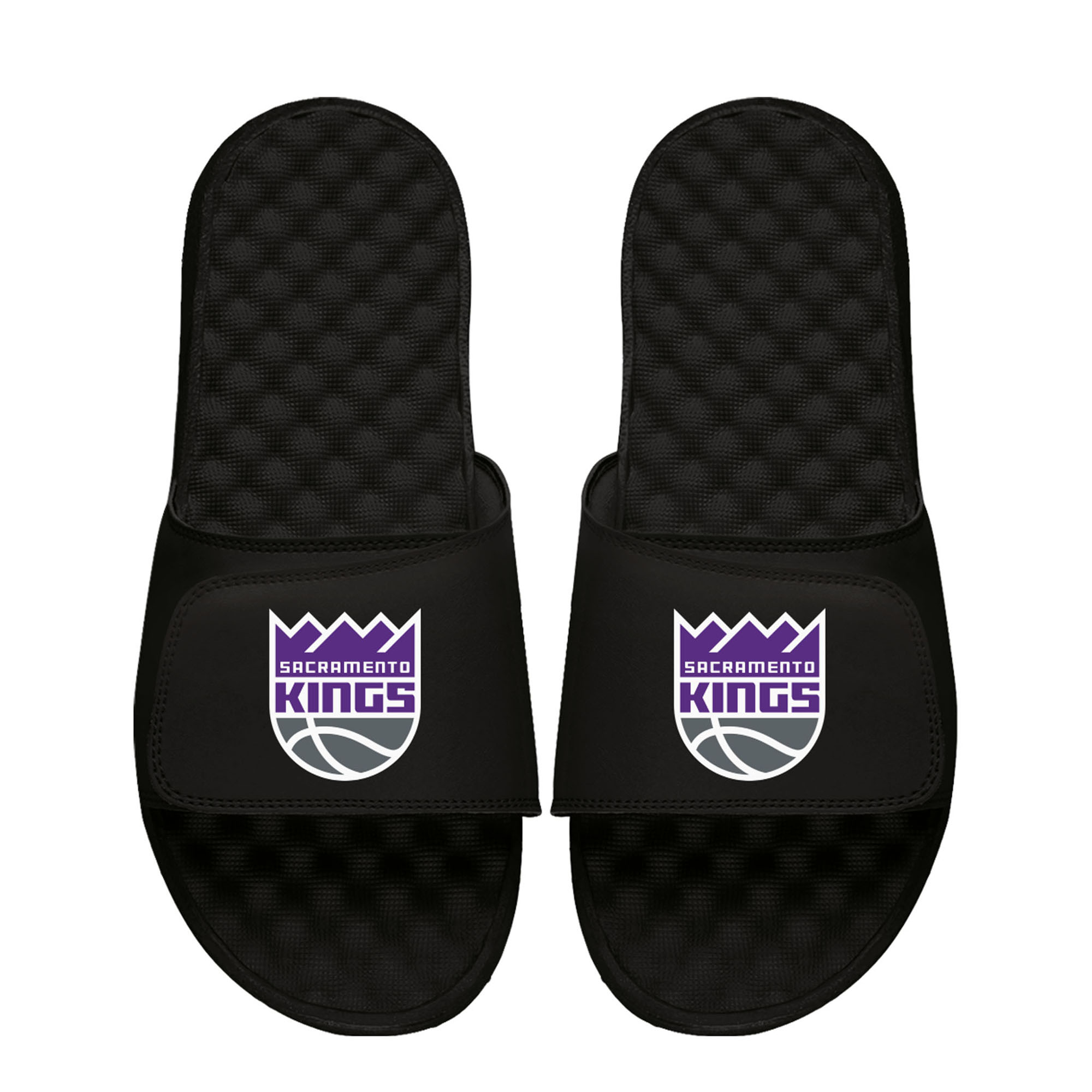 Unisex ISlide Black Sacramento Kings Primary Logo Slide Sandals
