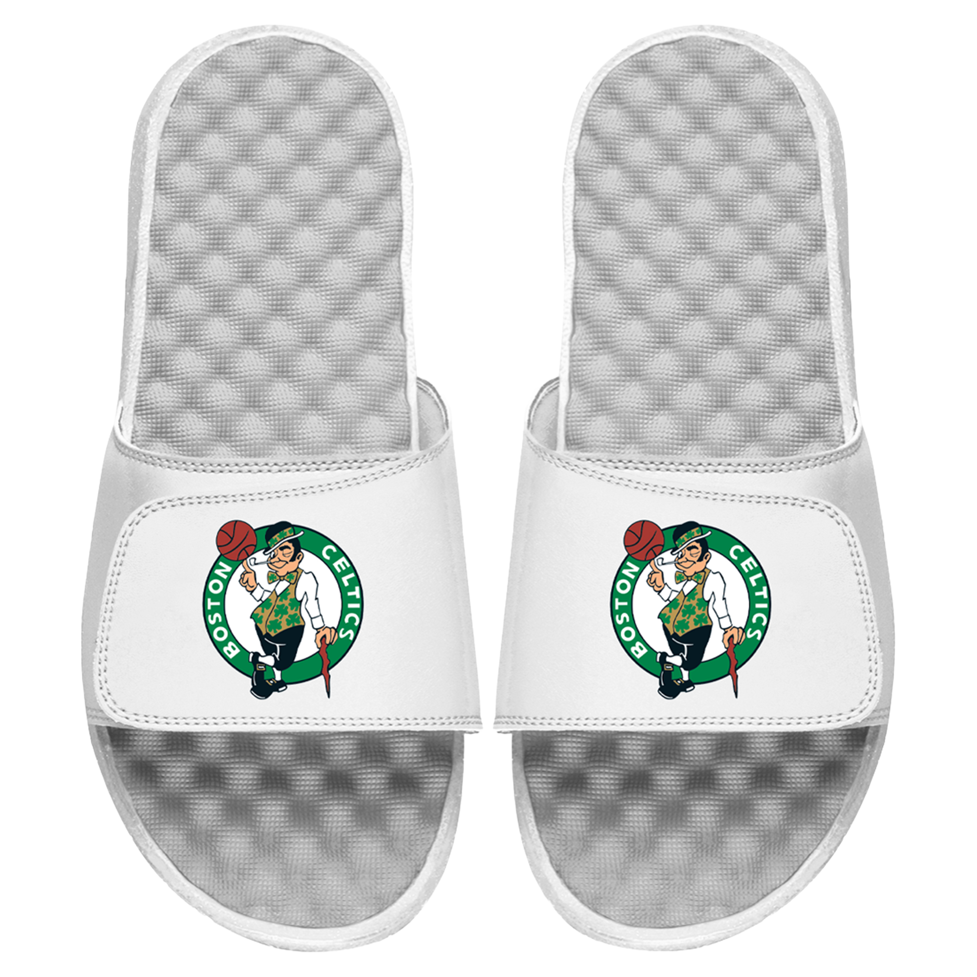 Unisex ISlide White Boston Celtics Primary Logo Slide Sandals