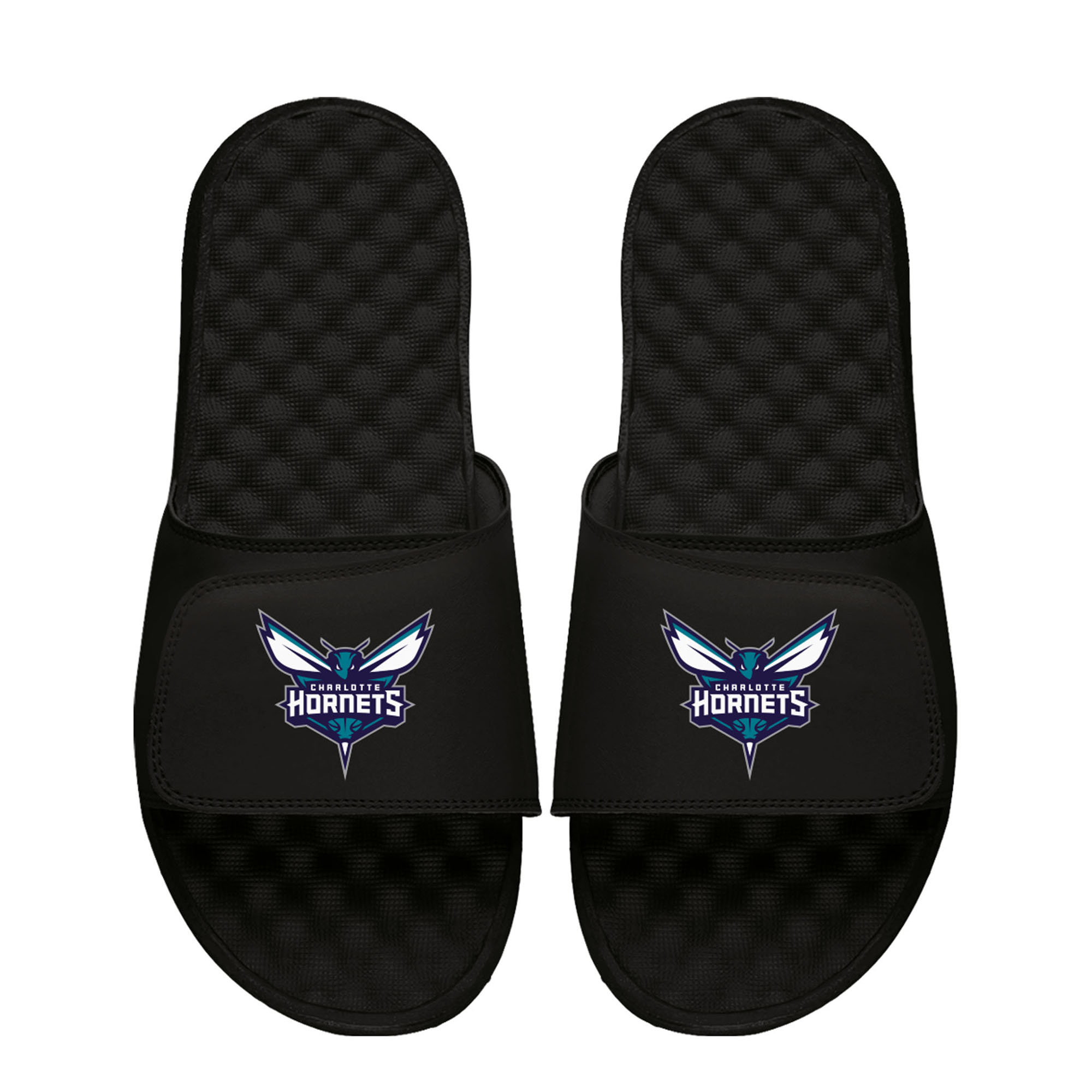 Unisex ISlide Black Charlotte Hornets Primary Logo Slide Sandals