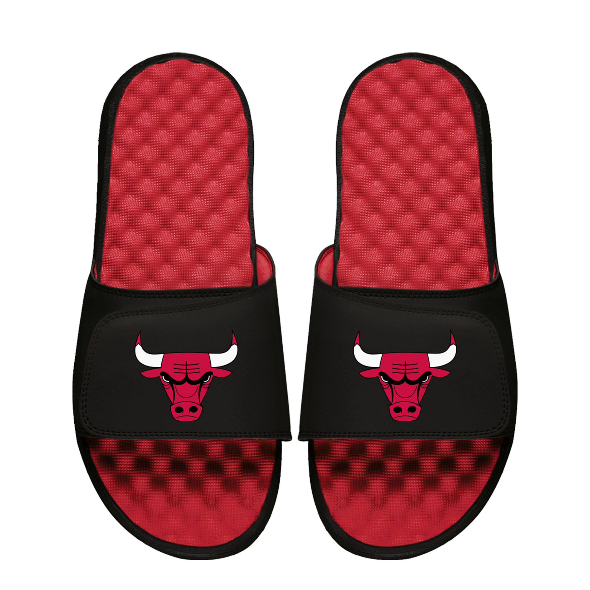 Unisex ISlide Black Chicago Bulls Primary Logo Slide Sandals