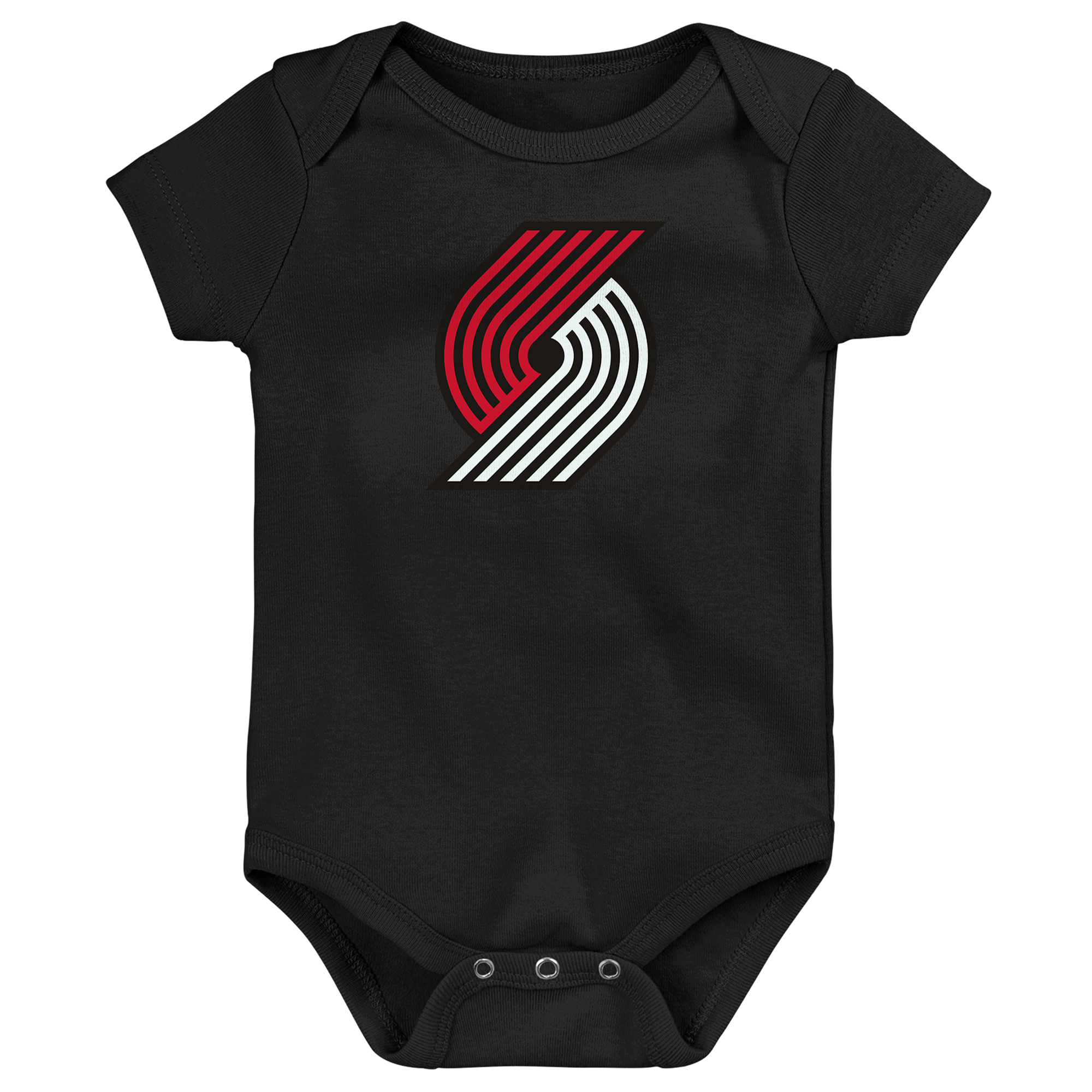 Outerstuff Baby Boys' and Girls' Black Portland Trail Blazers Primary Logo Bodysuit - Black