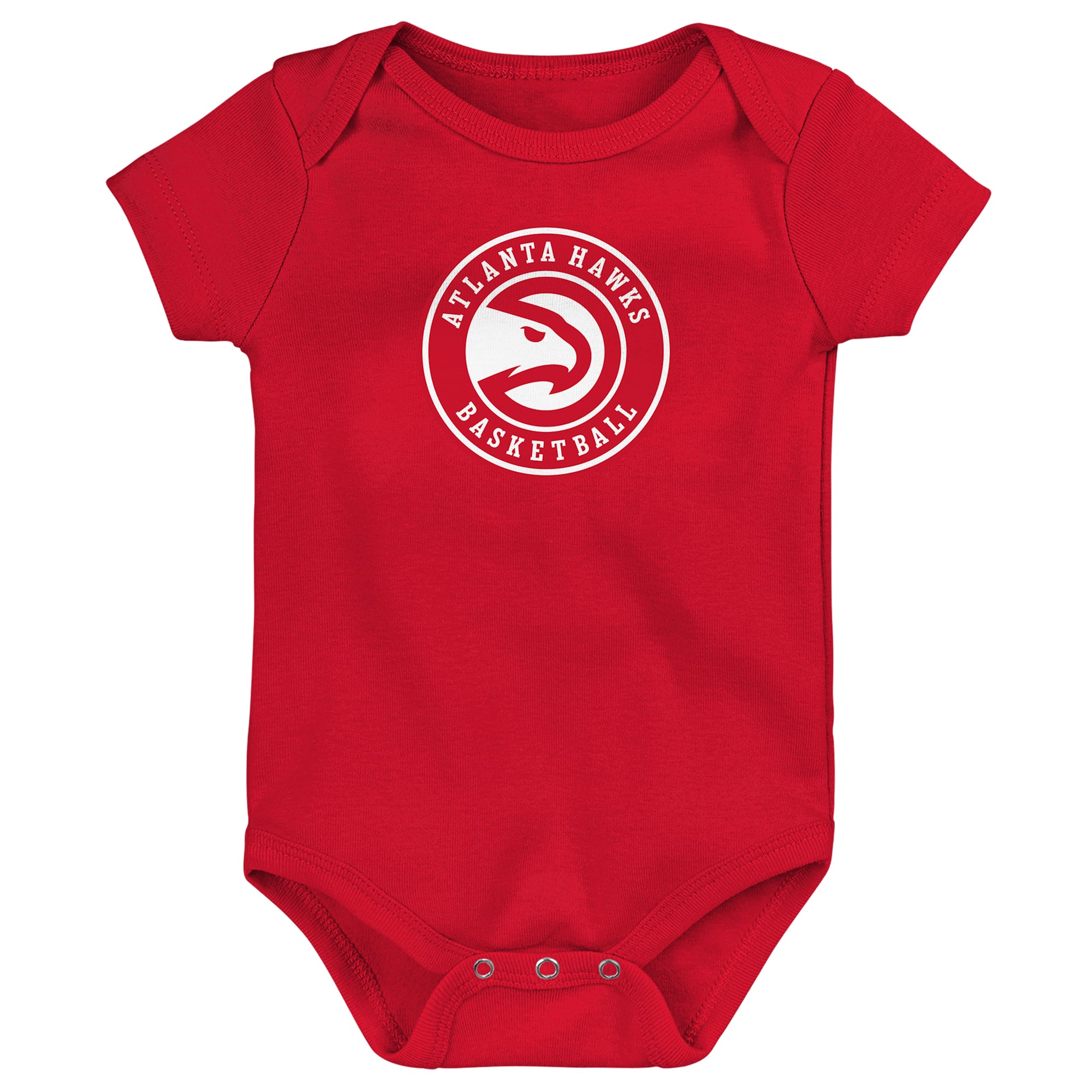 Newborn Outerstuff  Red Atlanta Hawks Primary Logo Bodysuit