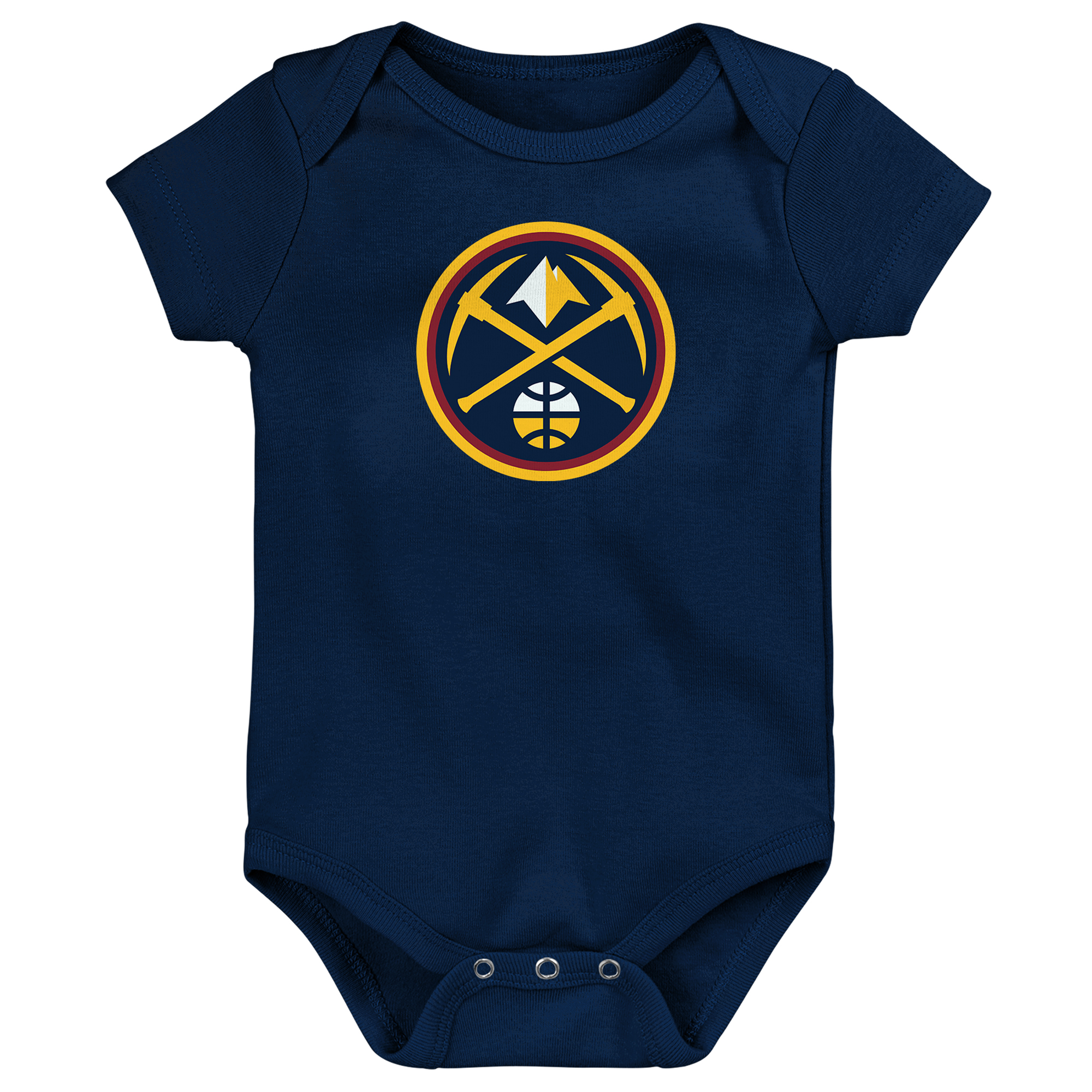Outerstuff Baby Boys' and Girls' Navy Denver Nuggets Primary Logo Bodysuit - Navy