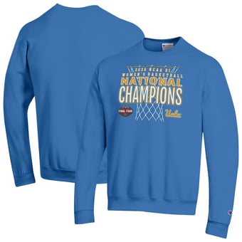 Men's Champion  Blue UCLA Bruins 2026 NCAA Women's Basketball National Champions Powerblend Sweatshirt