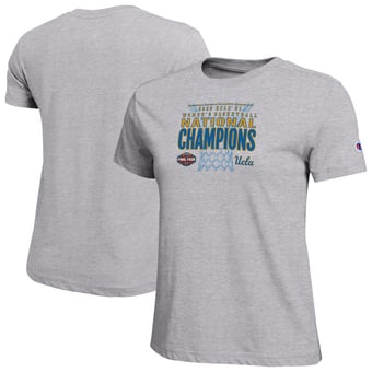 Women's Champion  Gray UCLA Bruins 2026 NCAA Women's Basketball National Champions T-Shirt