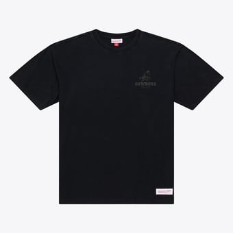 Men's Mitchell & Ness Black Dallas Cowboys Core Essentials Micro Logo T-Shirt