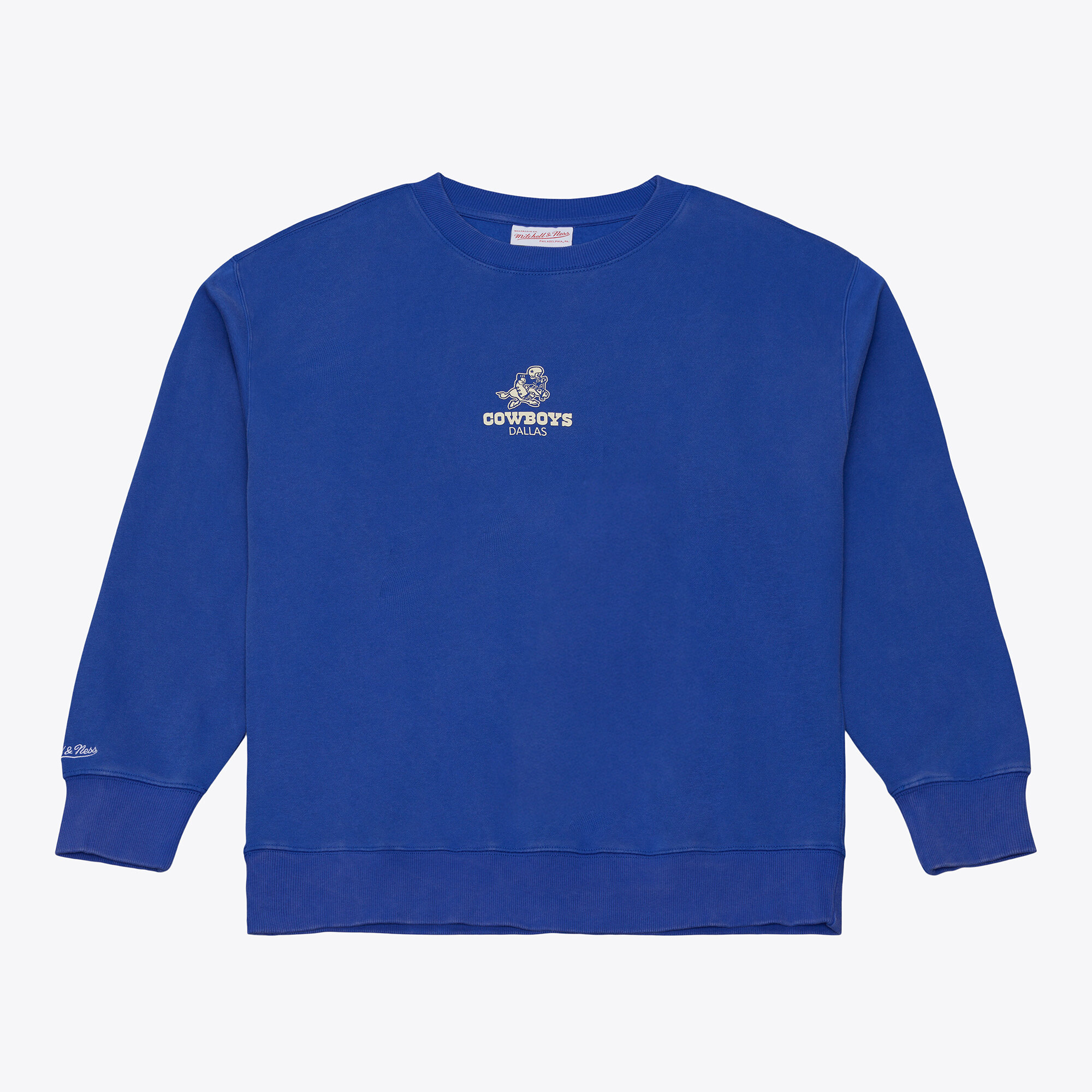 Mitchell & Ness Men's Royal Dallas Cowboys Core Essentials Micro Logo Fleece Sweatshirt - Royal