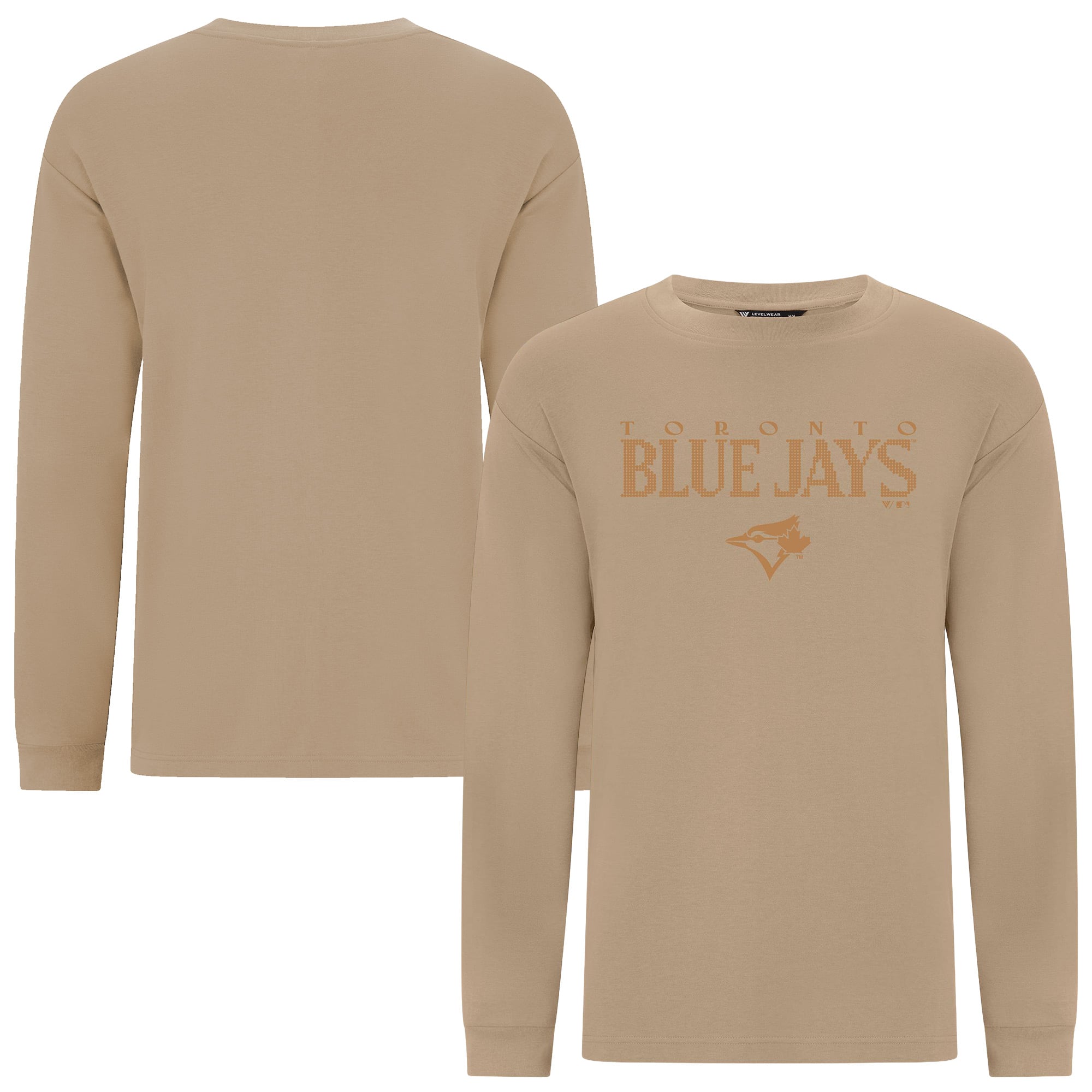 Unisex Levelwear Khaki Toronto Blue Jays Lights Out Luxe Signature Long Sleeve T-Shirt
