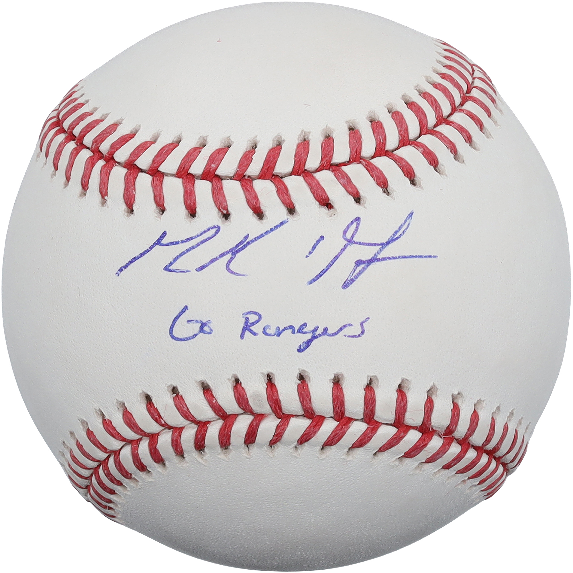 MacKenzie Gore Texas Rangers Autographed Baseball with "Go Rangers!" Inscription