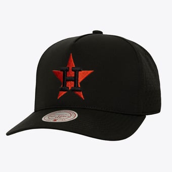 Men's Mitchell & Ness  Black Houston Astros Perfect Pop Pro Snapback Hat