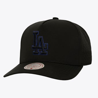 Men's Mitchell & Ness  Black Los Angeles Dodgers Perfect Pop Pro Snapback Hat