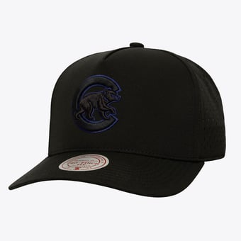 Men's Mitchell & Ness  Black Chicago Cubs Perfect Pop Pro Snapback Hat