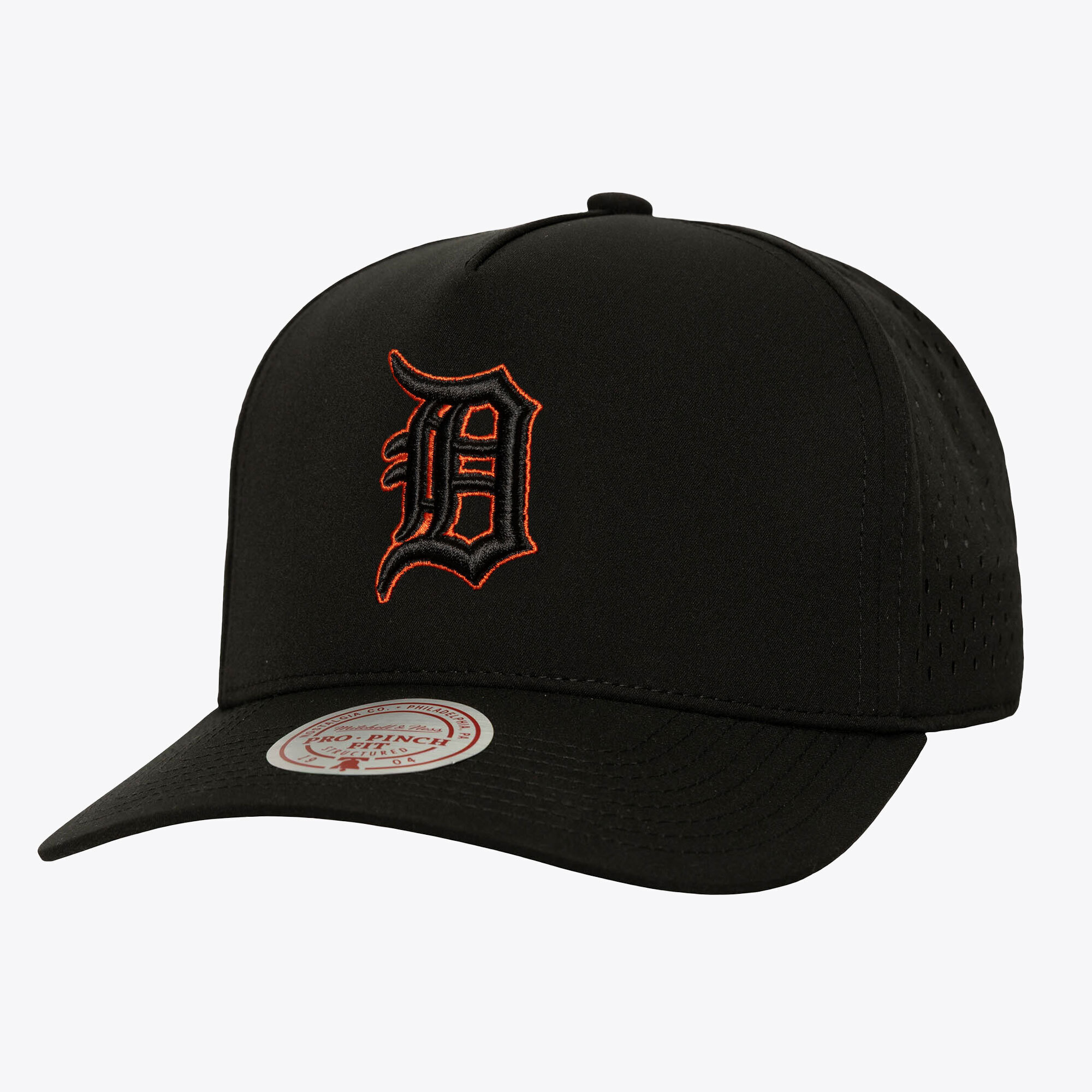 Men's Mitchell & Ness  Black Detroit Tigers Perfect Pop Pro Snapback Hat