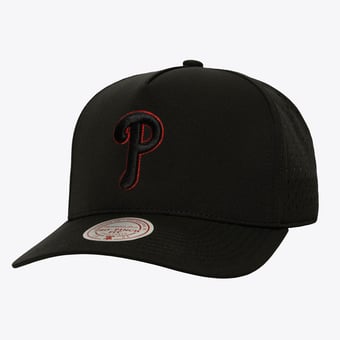 Men's Mitchell & Ness  Black Philadelphia Phillies Perfect Pop Pro Snapback Hat