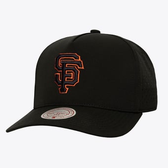 Men's Mitchell & Ness  Black San Francisco Giants Perfect Pop Pro Snapback Hat