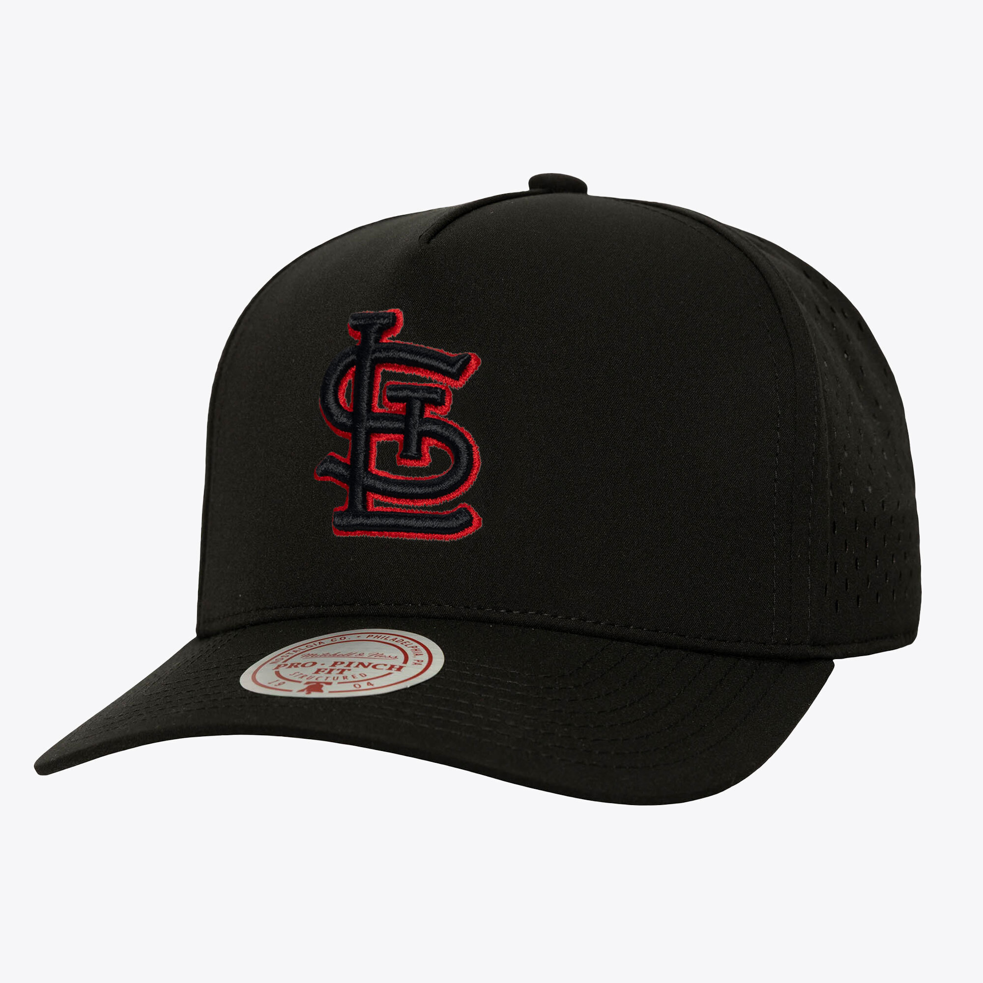 Men's Mitchell & Ness  Black St. Louis Cardinals Perfect Pop Pro Snapback Hat