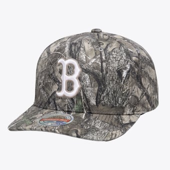 Men's Mitchell & Ness  Camo Boston Red Sox Timber Trail Snapback Hat