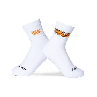 Unisex Del Campo White Tennessee Volunteers Quarter-Length Socks