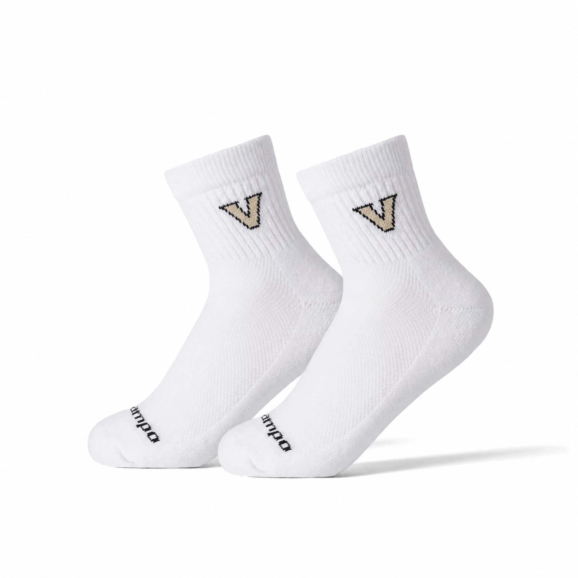 Unisex Del Campo White Vanderbilt Commodores Quarter-Length Socks