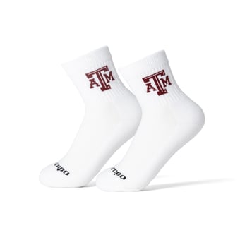 Unisex Del Campo White Texas A&M Aggies Quarter-Length Socks
