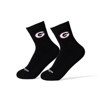 Unisex Del Campo Black Georgia Bulldogs Quarter-Length Socks