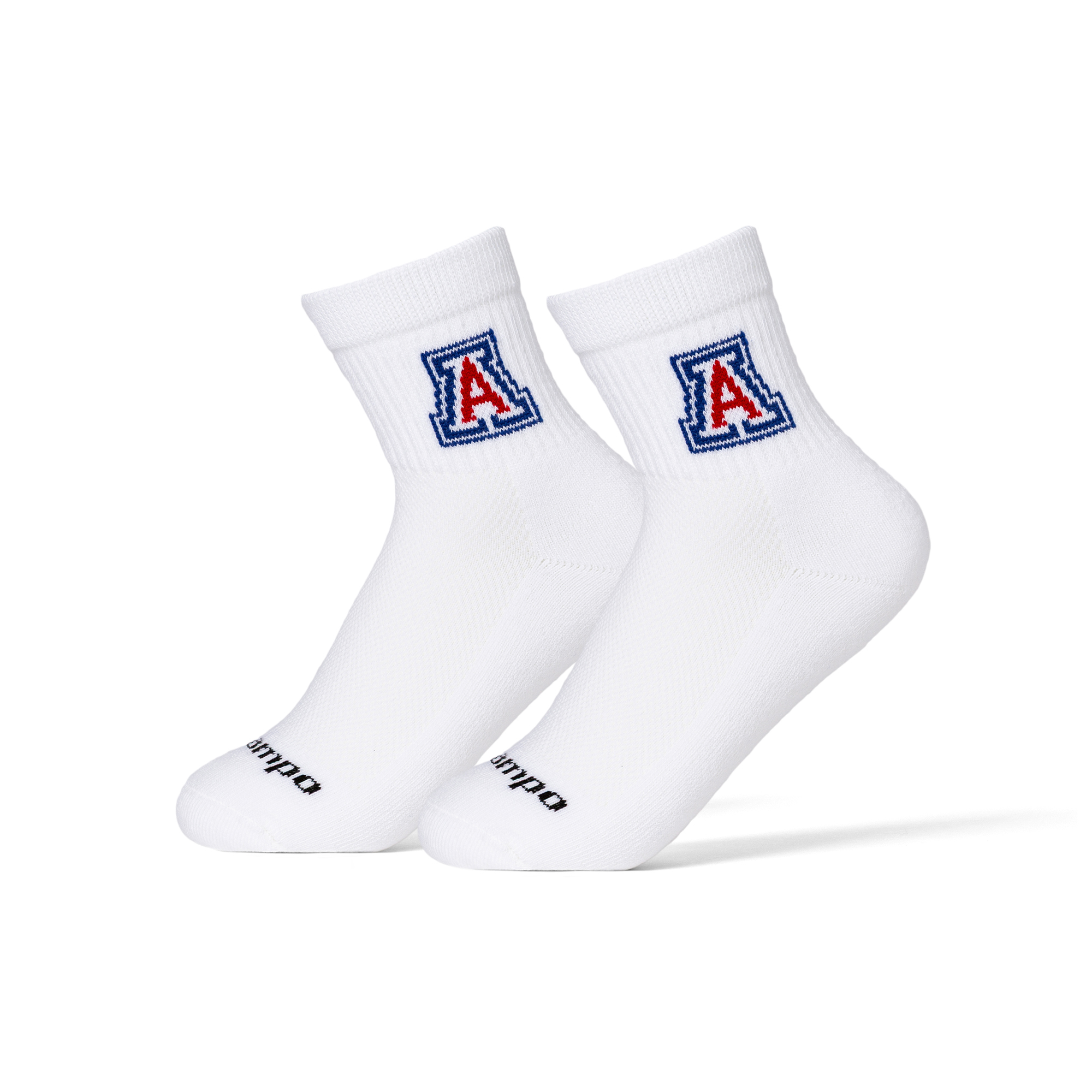 Unisex Del Campo White Arizona Wildcats Quarter-Length Socks