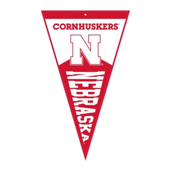 Jardine Nebraska Huskers 16" x 27" Pennant Shape Golf Towel with Magnetic Clip
