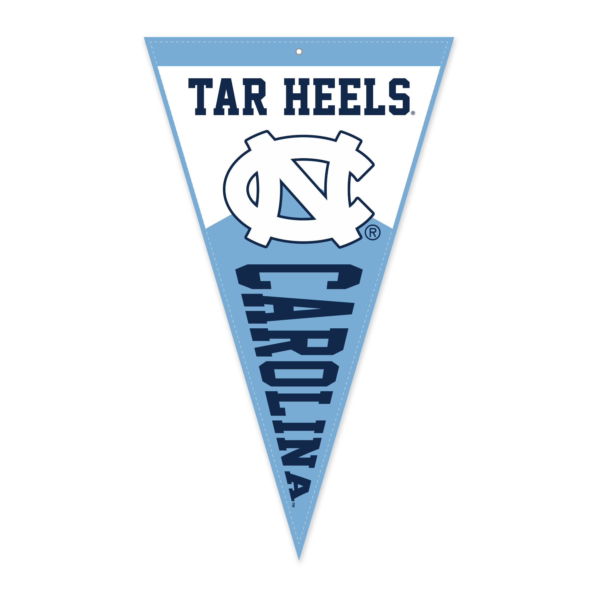 Jardine North Carolina Tar Heels 16″ x 27″ Pennant Shape Golf Towel with Magnetic Clip